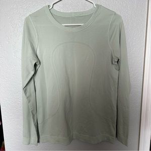 Lululemon Swiftly Breathe Long Sleeve Delicate Mint / Delicate Mint